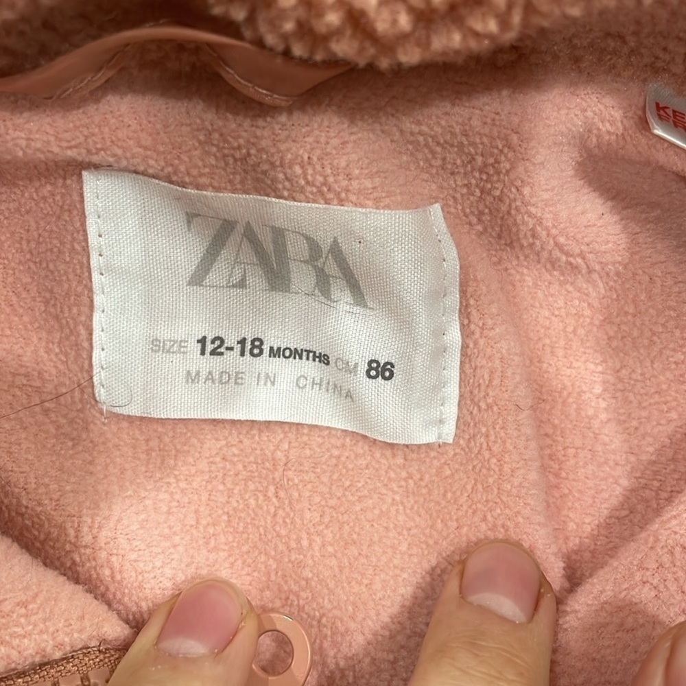 Zara Teddybear Cherry Nice Pink Sweat Suit  size 12 - 18 Months - Picture 3 of 6